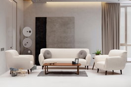 Atelier Del Sofa Enna - Sillón Orejero Beige